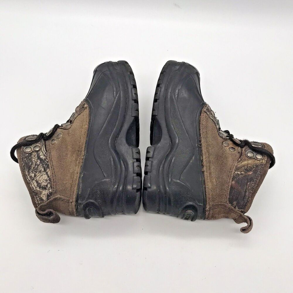 Itasca Icebreaker Kids 8 Snow Boots Camo Waterproof Lined Lace Up Winter Shoes - Picture 7 of 10